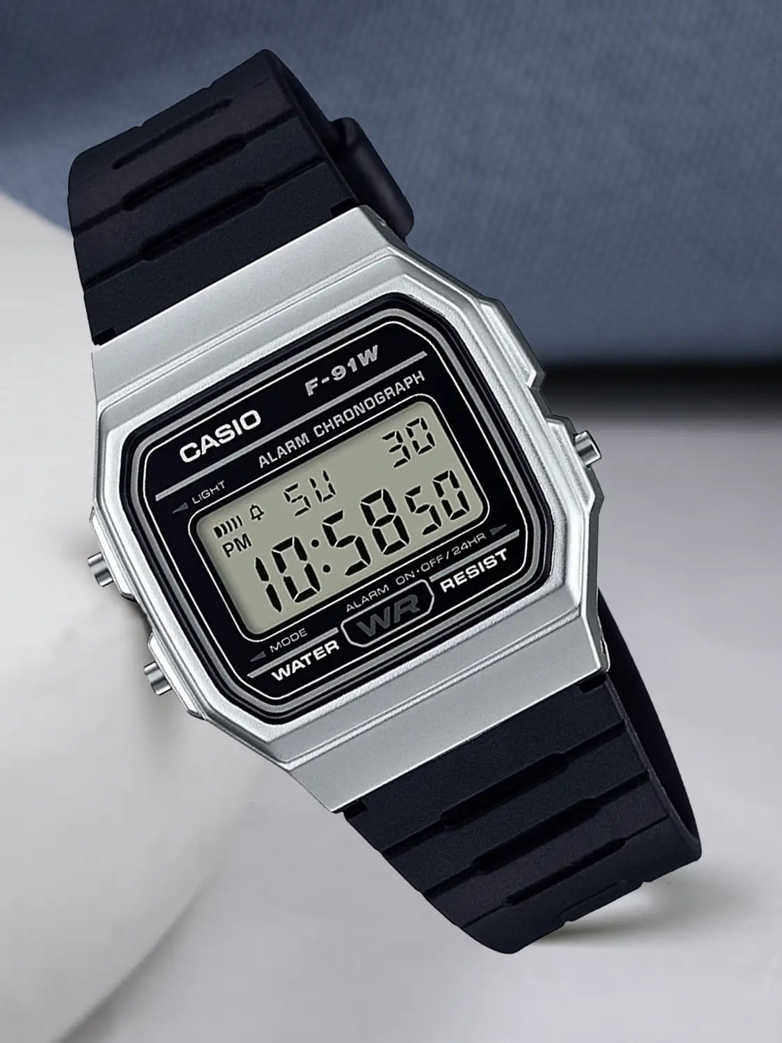 Casio Standard Square Silver - F-91WM-7ADF