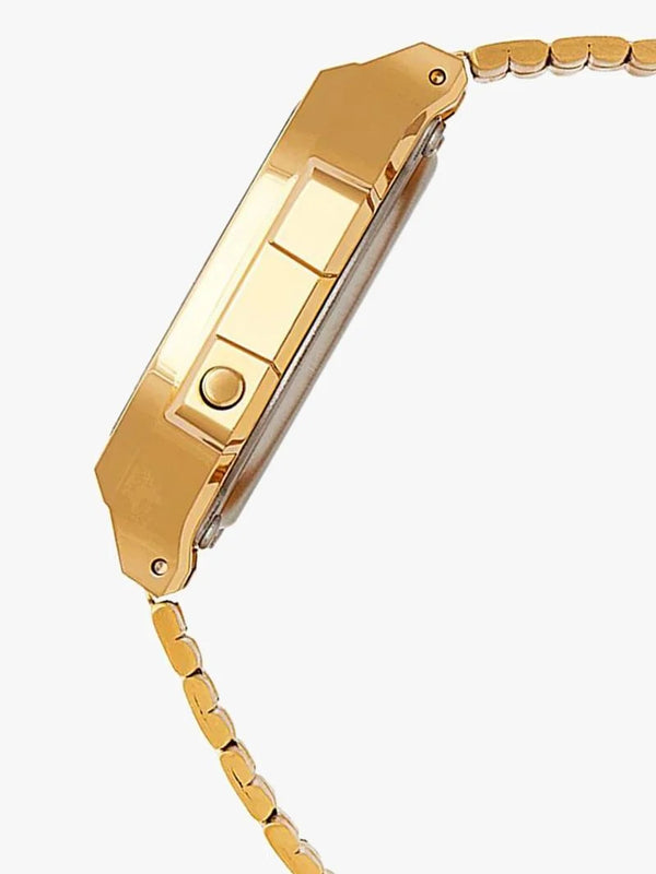 Casio Vintage A168WG Quartz Digital Gold-Tone Stainless Steel Watch with Illuminator (A168WG-9WDF)