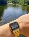 Casio Vintage A700WG-9ADF Digital Quartz Gold Ion-Plated Chronograph Watch