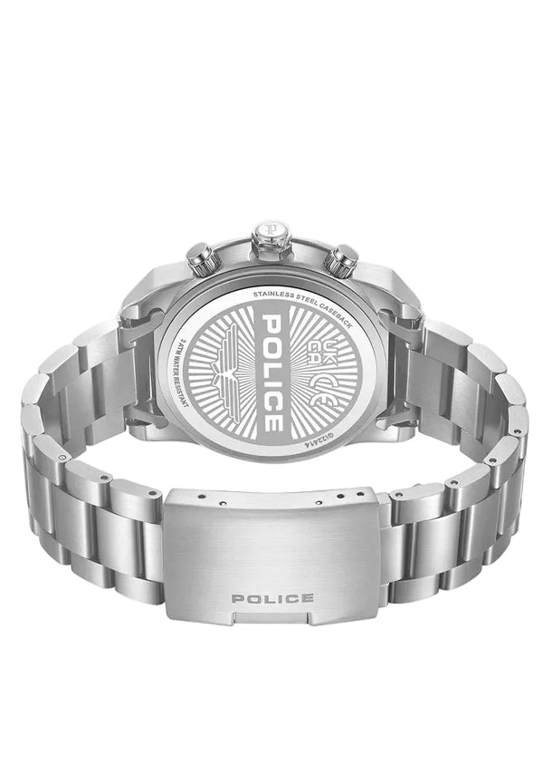 Police Chronograph Quartz Blue Dial Stainless Steel Bracelet Watch (PEWGI2241402)