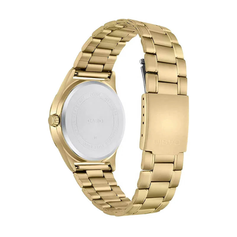 Casio MTP-V006G-7B Quartz Day-Date White Dial Gold-Tone Stainless Steel Watch (MTP-V006G-7BUDF)