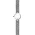 Side profile of the 24mm round stainless steel case showing its slim 5mm thickness