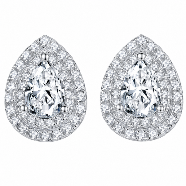 Silver Moissanite Earrings - ME2