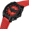 Police Batman Forever Red Edition Quartz Black Case Red Leather Watch (PEWGD0022604) - Cassim & Co South Africa
