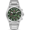 Police Airflow Quartz Chronograph Green Dial Stainless Steel Watch (PEWGK2239104)