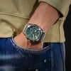Police Airflow Quartz Chronograph Green Dial Stainless Steel Watch (PEWGK2239104)
