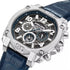 Police Norwood 45mm stainless steel tonneau case on leather strap