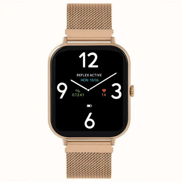 Reflex Active Rose Gold Mesh Series 23 Smartwatch RA23-4080