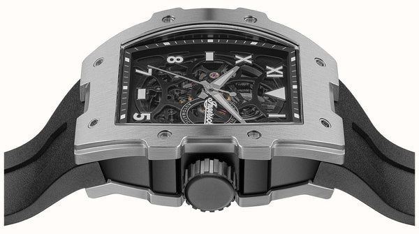 Ingersoll The Play Automatic Skeleton Dial Stainless Steel Watch on Rubber Strap (I15301)