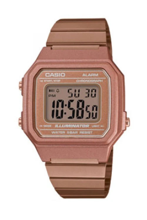 Casio Vintage B650WC‑5ADF – Rose‑Gold Digital Stainless‑Steel Watch