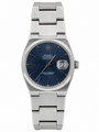 Rolex Oysterquartz Datejust 17000 with blue dial and stainless steel bracelet