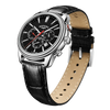 Rotary Henley Quartz Chronograph Black Dial Stainless Steel Watch on Leather Strap (GS05083/04)