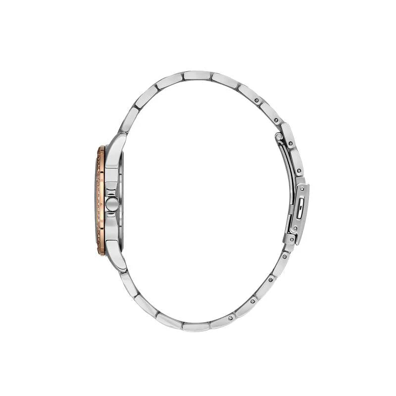 Daniel Klein Two-Tone Quartz Silver Dial Rose Gold & Steel Watch for Women (DK113951-6) - Cassim & Co South Africa
