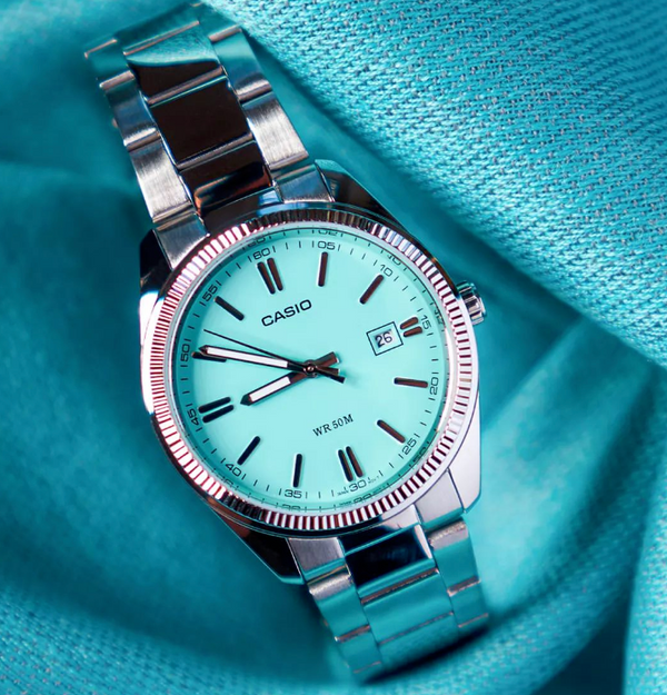 Casio Turquoise Blue Dial Quartz Watch | Cassims & Co.