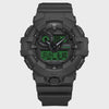 Casio G-Shock GA-700BEG-1ADR black resin analogue-digital quartz watch with electric green LCD display and shock resistant construction