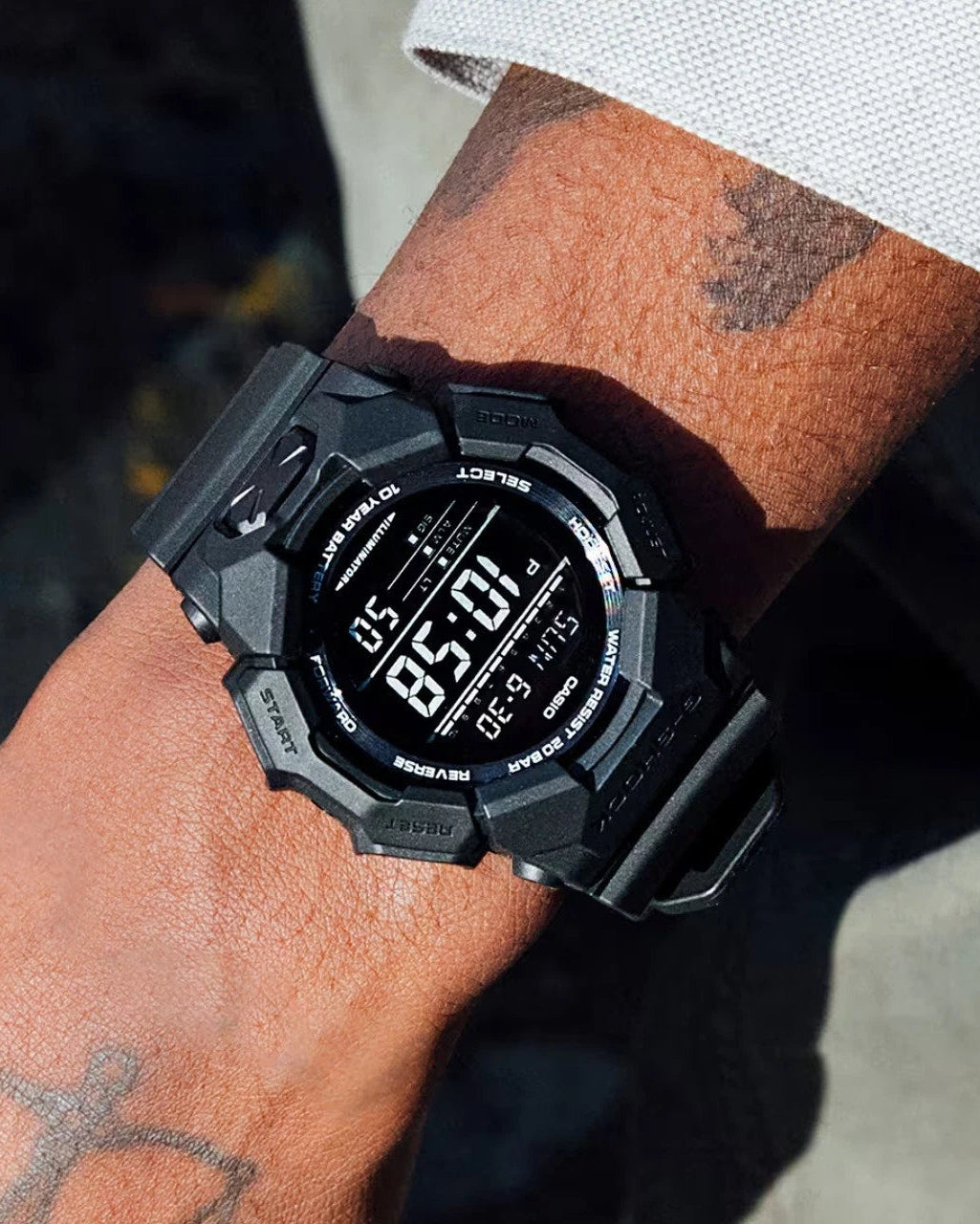 Casio G-Shock GD-010-1A1 Digital Quartz Black Resin 200m Watch (GD-010-1A1DR)