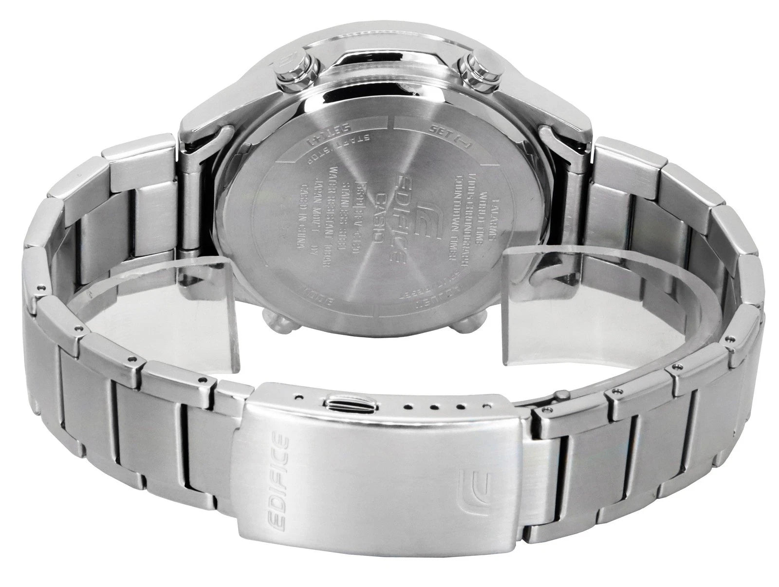 Casio Edifice Quartz Analog-Digital Blue Dial Stainless Steel Watch (EFV-C120D-2ADF)