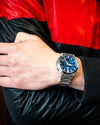 Casio Edifice Quartz Analog-Digital Blue Dial Stainless Steel Watch (EFV-C120D-2ADF)