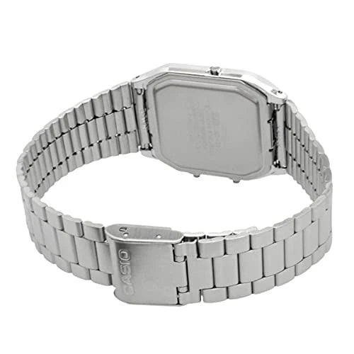 Casio AQ-230A Quartz Analogue-Digital Black Dial Stainless Steel Watch (AQ-230A-1DMQ)