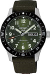 Seiko 5 Sports Field Series Automatic Khaki Dial Compass Bezel Nylon Strap Watch (HDB008K1)