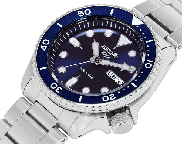 Seiko 5 Sports Automatic Diver Blue Dial Stainless Steel Watch (SRPD51K1)