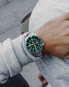 Seiko 5 Sports SRPD63K1 Automatic Green Dial Diver's Watch Stainless Steel (SRPD63K1)