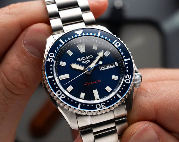 Seiko 5 Sports Automatic Diver Blue Dial Stainless Steel Watch (SRPL83K1)