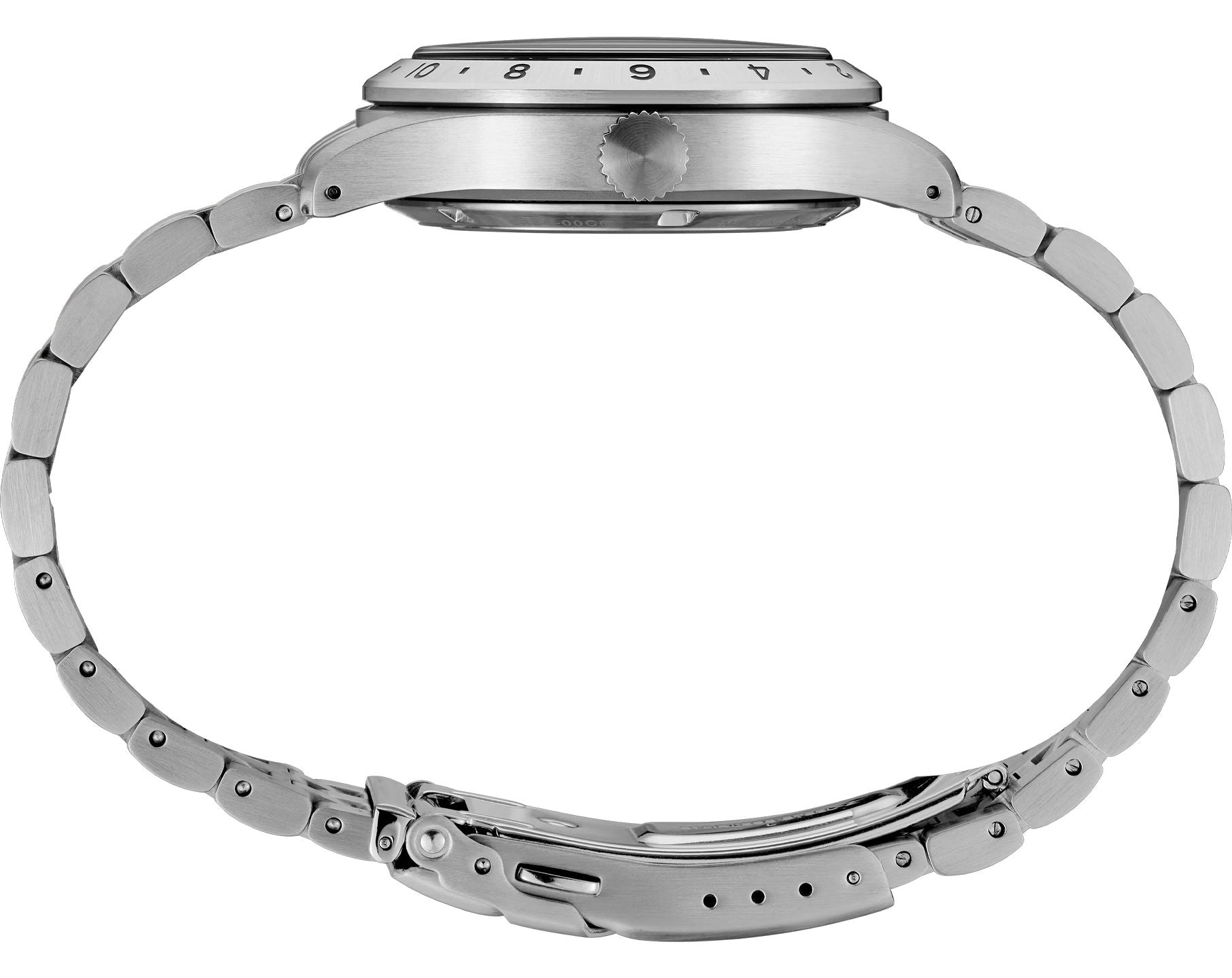 Seiko 5 Sports Field Deploy Automatic GMT Black Dial Stainless Steel Watch (SSK023K1)