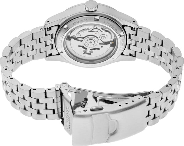 Seiko 5 Sports Field Deploy Automatic GMT Black Dial Stainless Steel Watch (SSK023K1)