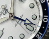 Seiko 5 Sports GMT Automatic White Dial Stainless Steel Watch Black Blue Bezel (SSK033K1)