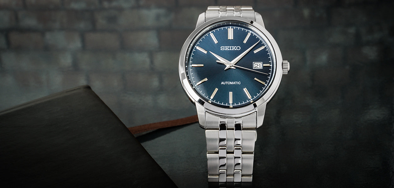 Seiko Automatic Blue Dial Stainless Steel Watch (SRPH87K1)