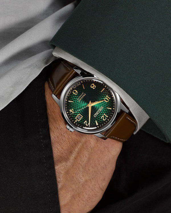 Seiko Presage Cocktail Time Mojito Automatic Green Dial Stainless Steel Watch (SRPE45J1)