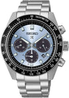 Seiko Prospex Speedtimer Solar Chronograph Ice Blue Dial Stainless Steel Watch (SSC935P1)