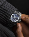 Seiko Prospex Speedtimer Solar Chronograph Ice Blue Dial Stainless Steel Watch (SSC935P1)