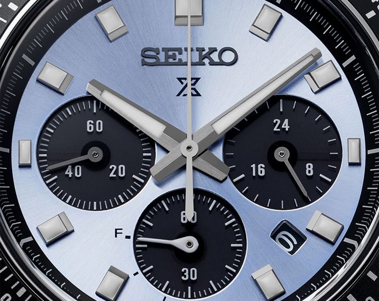 Seiko Prospex Speedtimer Solar Chronograph Ice Blue Dial Stainless Steel Watch (SSC935P1)