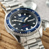 Stainless steel bracelet links and clasp of the Seiko watch