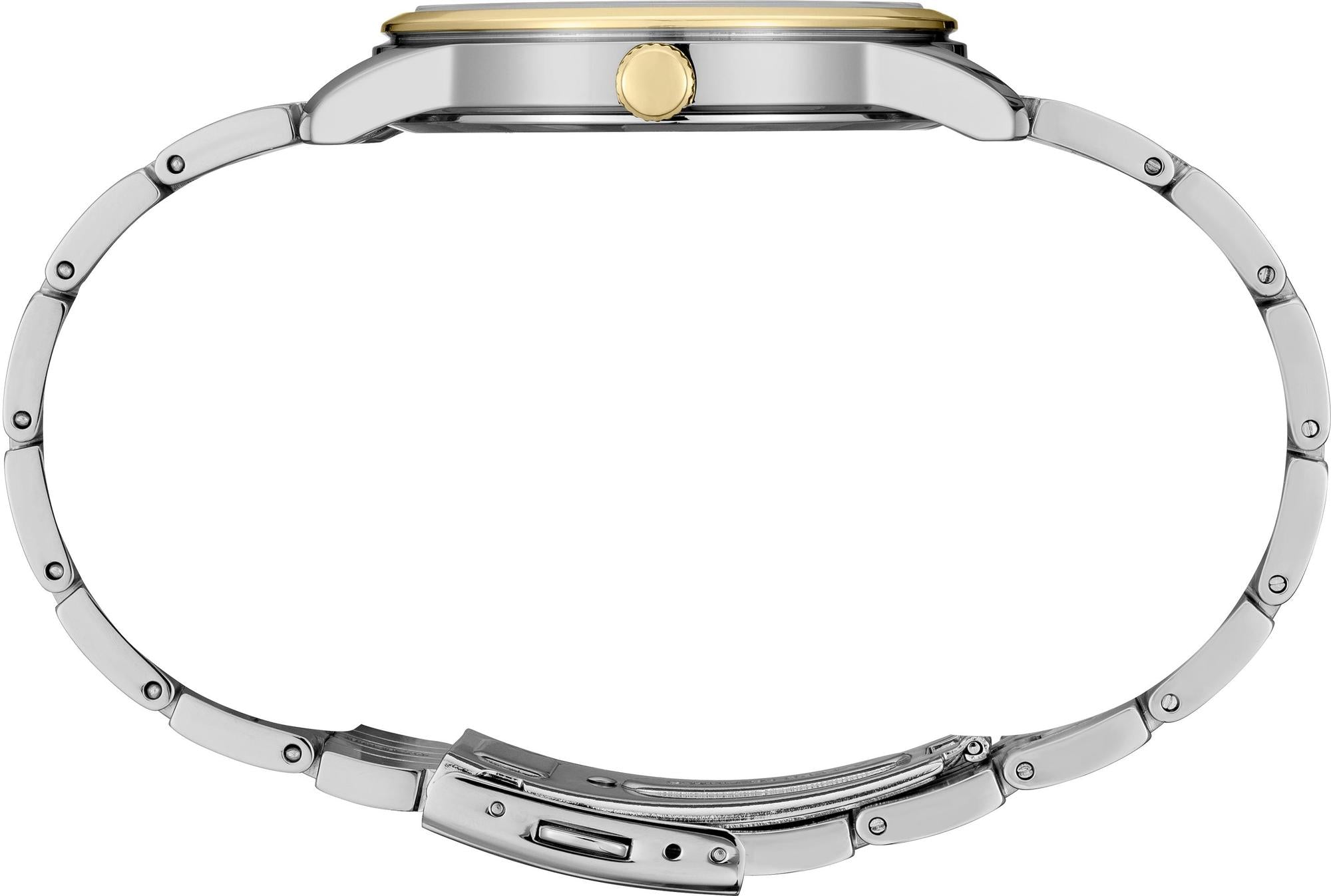 Seiko Essentials Quartz White Dial Two-Tone Stainless Steel Watch (SUR402P1)