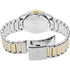 Side profile of the 38.9mm round two-tone steel case