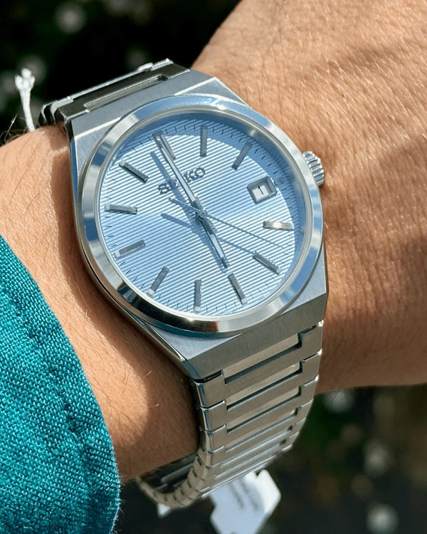 Seiko Classic Quartz Icy Blue Dial Stainless Steel Watch (SUR599P1)