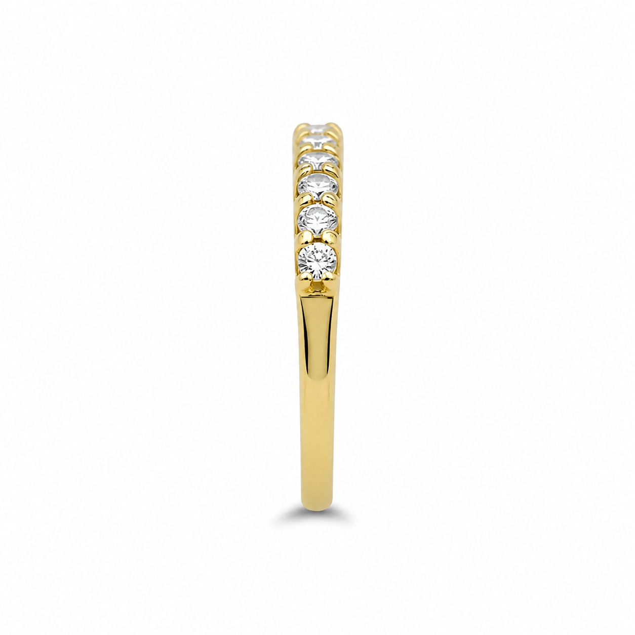 9ct Yellow Gold Eternity Lab Grown Diamond Ring - Cassim & Co South Africa