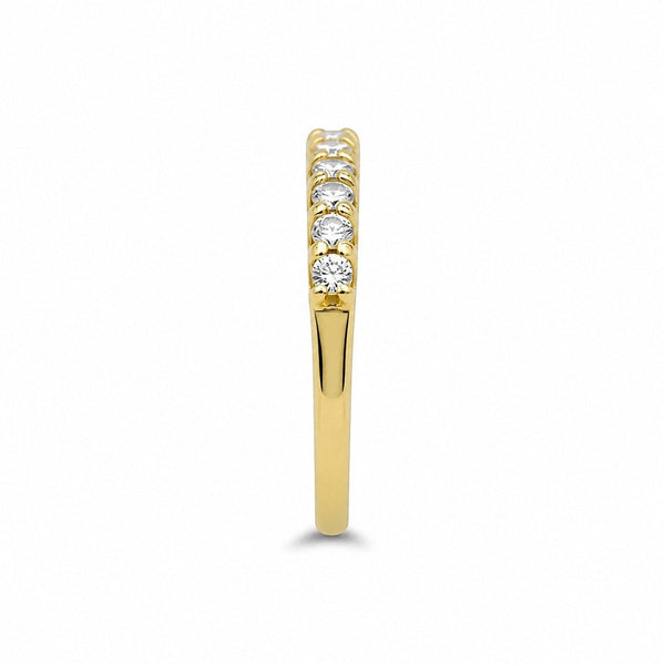 9ct Yellow Gold Eternity Lab Grown Diamond Ring - Cassim & Co South Africa
