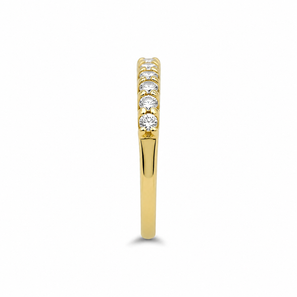 9ct Yellow Gold Eternity Lab Grown Diamond Ring - Cassim & Co South Africa