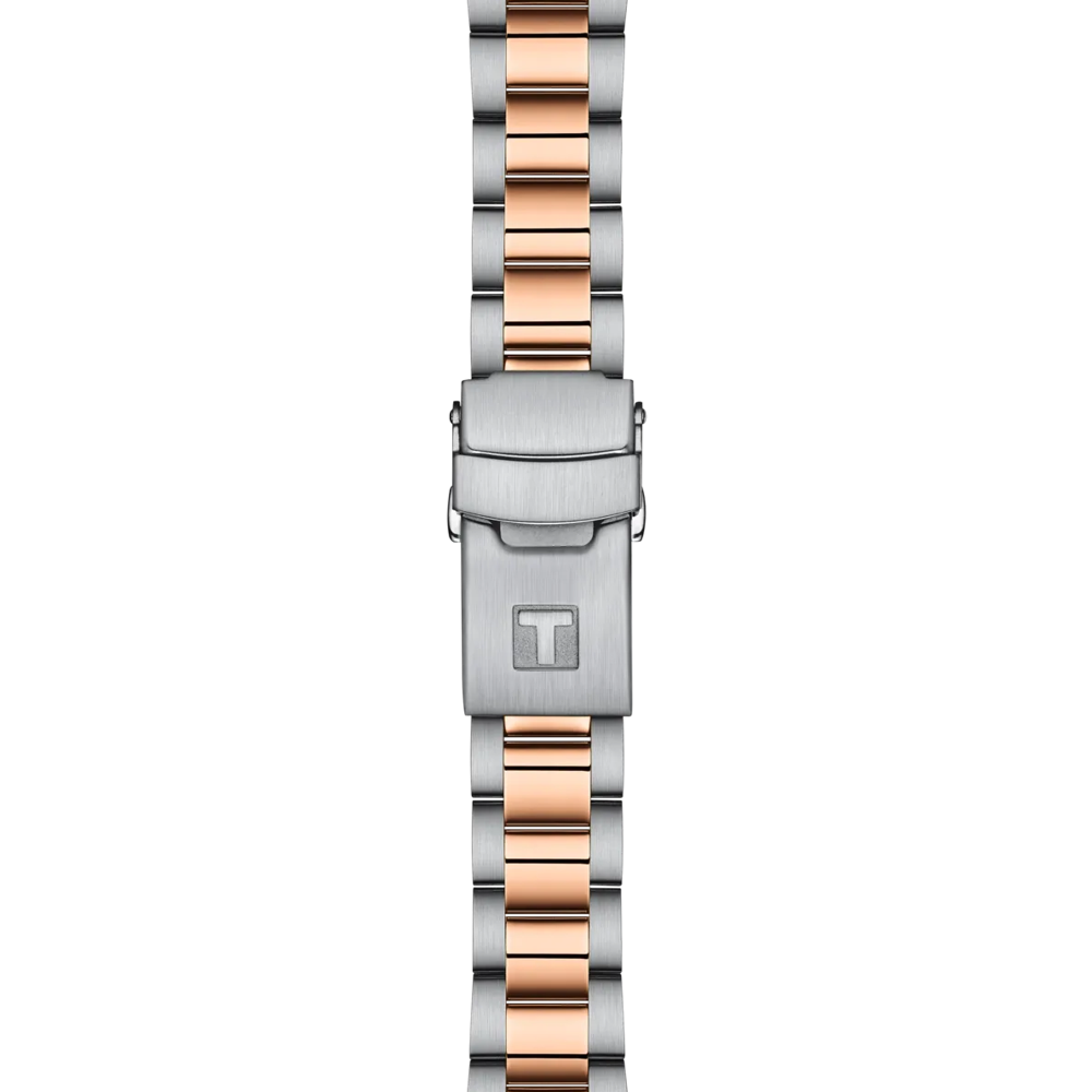 Tissot Seastar 1000 Quartz 36mm Mother-of-Pearl Two-Tone Rose Gold PVD Watch (T120.210.22.111.00) - Cassim & Co South Africa