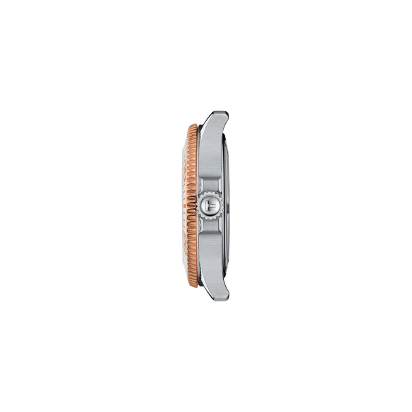 Tissot Seastar 1000 Quartz 36mm Mother-of-Pearl Two-Tone Rose Gold PVD Watch (T120.210.22.111.00) - Cassim & Co South Africa