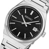 Seiko Conceptual Quartz Black Dial Stainless Steel Watch (SUR557P1)