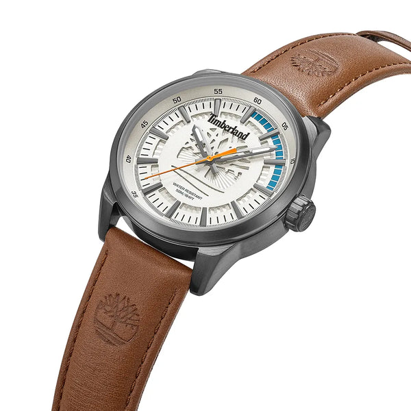 Timberland Lanigan Brown Leather Quartz Watch -TDWGA0083203 - Cassim & Co South Africa