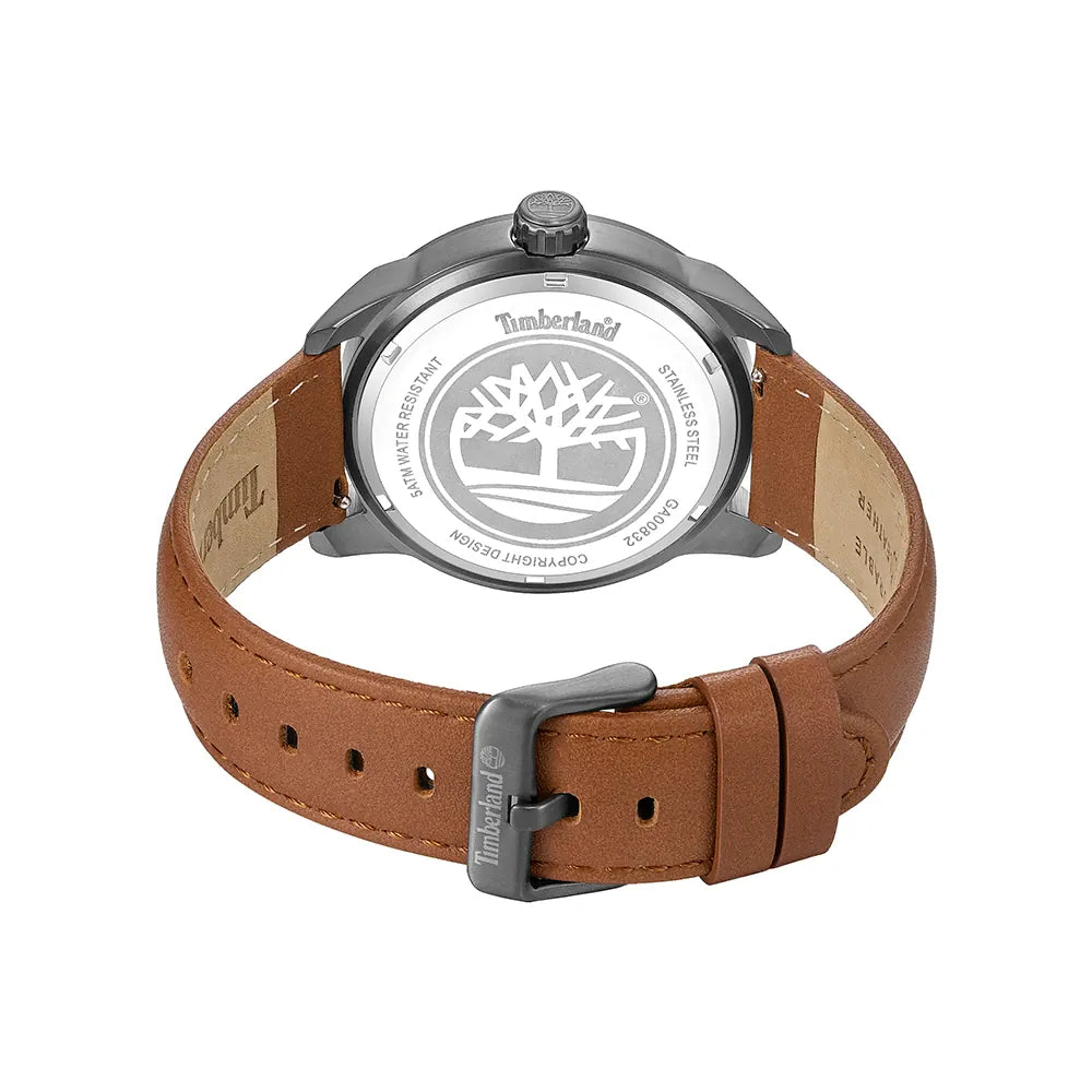 Timberland Lanigan Brown Leather Quartz Watch -TDWGA0083203 - Cassim & Co South Africa