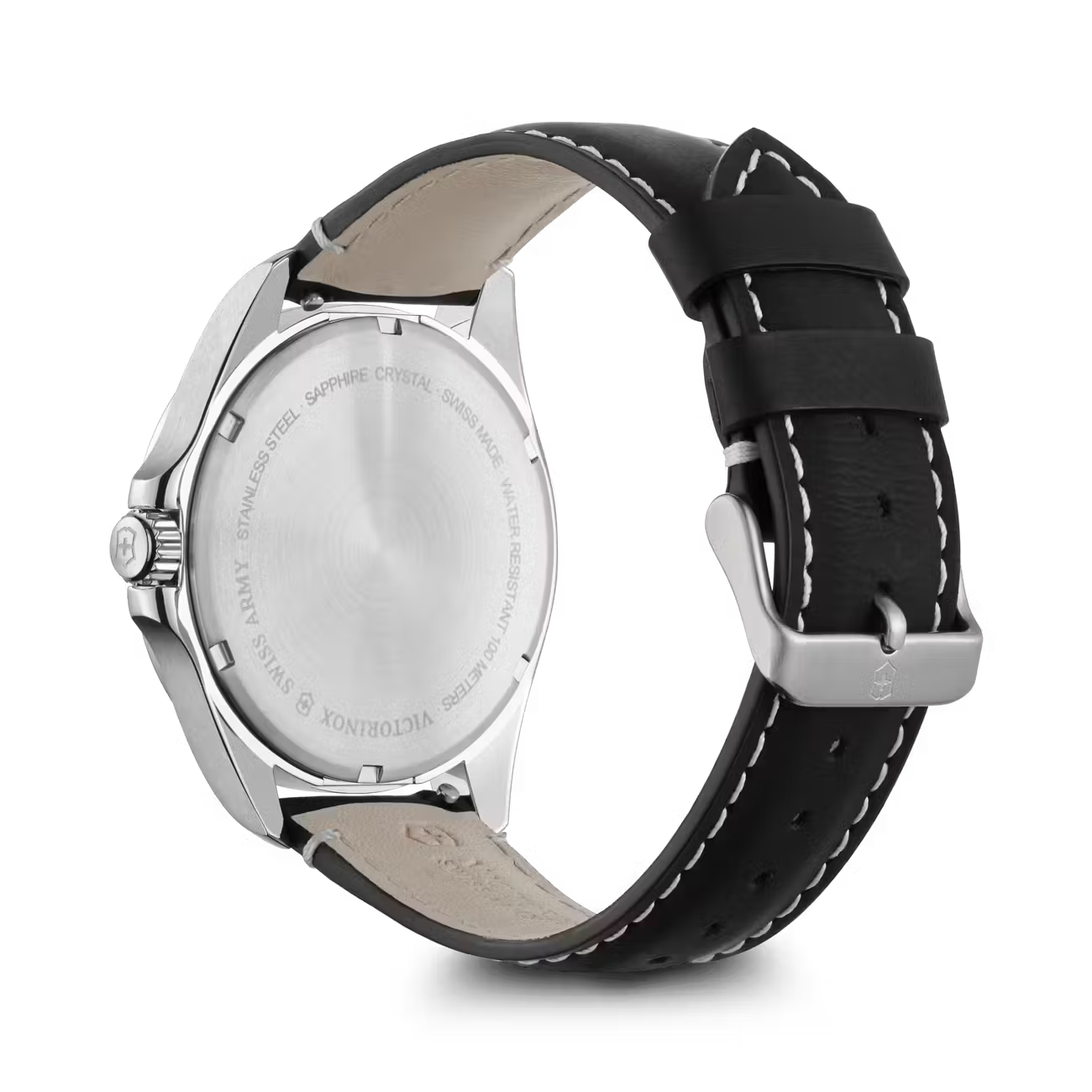 Victorinox Field Force 42mm Black Dial Day/Date Leather Strap Watch VIC241846 - Cassim & Co South Africa