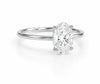 9ct White Gold 2ct Oval Lab Grown Diamond Ring - Cassim & Co South Africa
