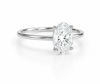 9ct White Gold 2ct Oval Lab Grown Diamond Ring